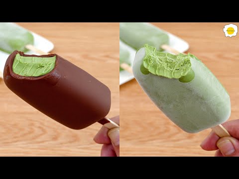 Homemade Magnum Chocolate Matcha Ice Cream