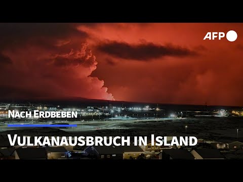 Vulkanausbruch in Island nach Erdbeben | AFP