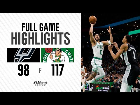 HIGHLIGHTS: Celtics improve to perfect 20-0 at home with DOMINANT win over Wemby and the Spurs