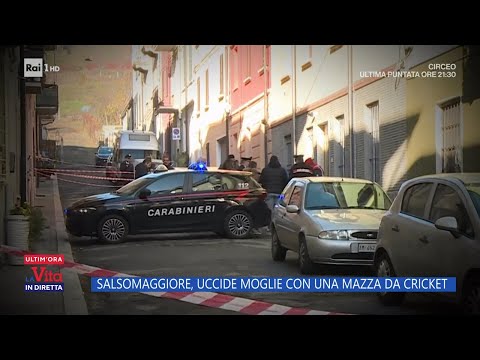 Salsomaggiore, uccide moglie con una mazza da cricket - La vita in diretta 28/11/2023