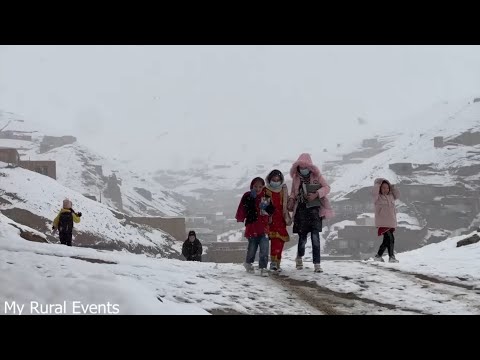 How is village life in the Cold winter of Afghanistan ? | Afghan girls' lives | afghanistan