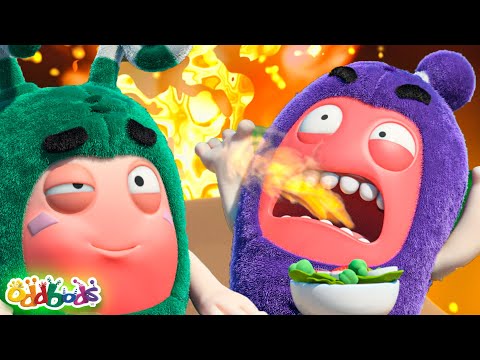 Spicy Food | Makanan Pedas | Oddbods | Cute Cartoons for Kids @Oddbods Malay