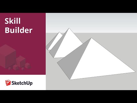 How to model a pyramid in SketchUp - Skill Builder