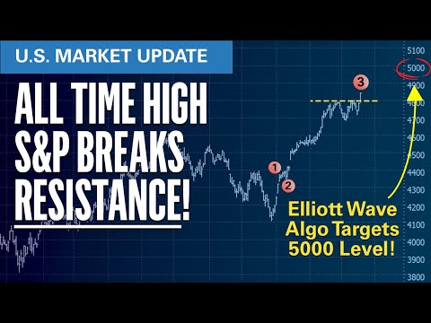 All Time High ... Elliott Wave Algorithm Targets 5000 | Elliott Wave S&amp;P500 VIX Technical Analysis