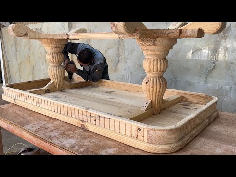 Extremely Creative and Unique Curved Woodworking Ideas - Hardwood Furniture with Solid Pegs?,