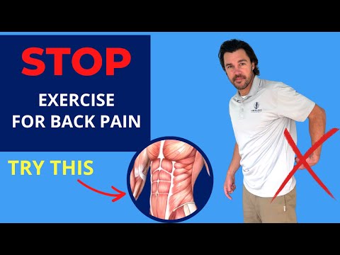 Exercises for Back Pain DON'T WORK 🛑 Core Connection Does