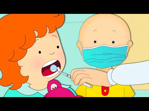 Caillou and Rosie at the Dentist | Caillou Cartoon