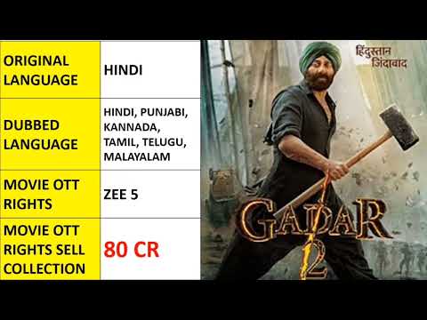 GADAR 2 CASTING AND WORLDWIDE COLLECTION IN BOX-OFFICE 