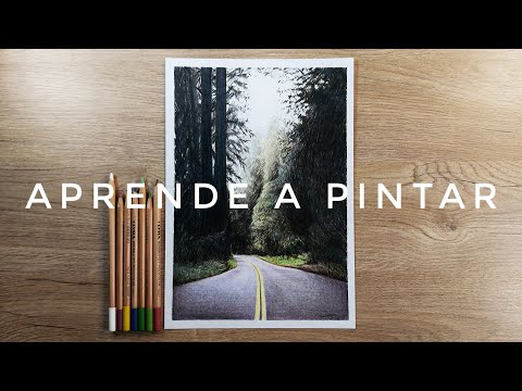 C&oacute;mo PINTAR un PAISAJE REALISTA con L&Aacute;PICES de COLORES?