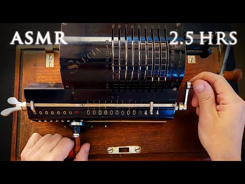 ASMR 2.5 hrs Vintage Mechanical Calculator |&nbsp;Soft Spoken Math