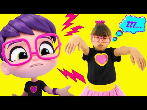 Abby Hatcher VS Rainbow Raingers Pretend Play The Sleepwalking. Kids funny videos