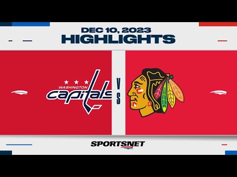 NHL Highlights | Capitals vs. Blackhawks - December 10, 2023