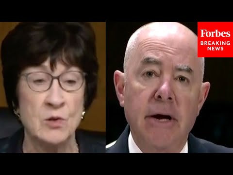 Susan Collins Questions Mayorkas About 'Major Problem' In Border Security Request