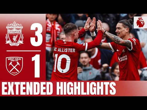 EXTENDED HIGHLIGHTS: Salah, N&amp;uacute;&amp;ntilde;ez VOLLEY &amp;amp; Jota secure the win at Anfield! | Liverpool 3-1 West Ham