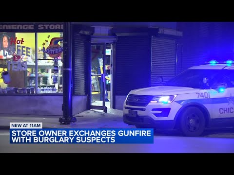 Convenience store owner exchanges gunfire with burglary suspects on South Side