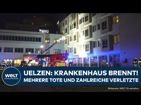 UELZEN: Krankenhaus brennt! Tote und zahlreiche Verletzte bei Feuer - Brandursache noch unklar