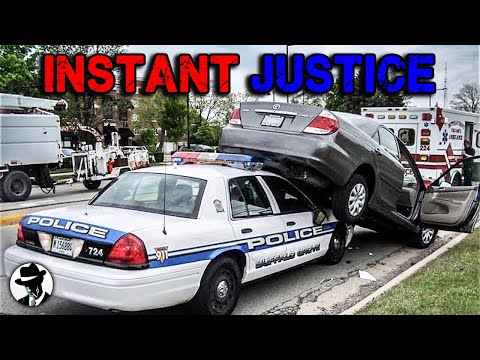 BEST OF When Cops Are On Time | Police Chase, Police Pursuit | Instant Karma