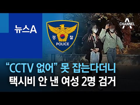 &ldquo;CCTV 없어&rdquo; 못 잡는다더니&hellip;택시비 안 낸 여성 2명 검거 | 뉴스A