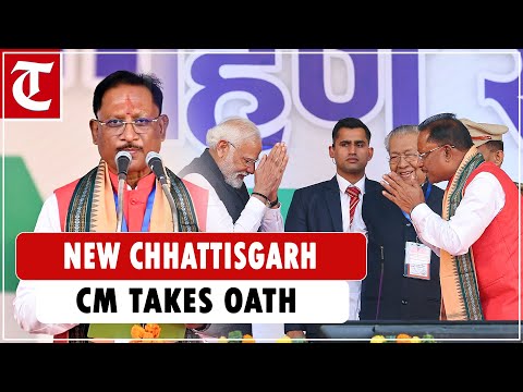 Tribal leader Vishnu Deo Sai sworn in as Chhattisgarh chief minister