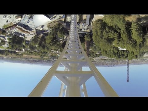 Full Throttle Roller Coaster REAL POV Six Flags Magic Mountain SFMM 2013