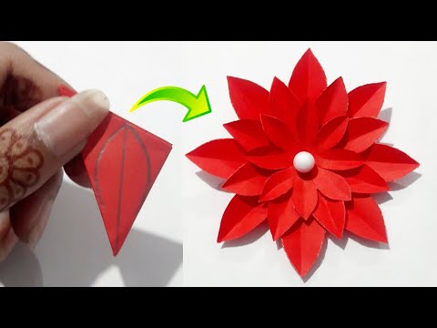 Easy Paper Flower Making Idea | How To Make Paper Flower | Beautiful Paper Flower Making Idea