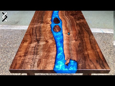 How to Make a Colored Epoxy Resin Table