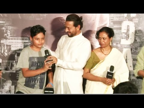 Irrfan Khan INTRODUCES His Son Babil Khan @ Madaari Trailer Launch