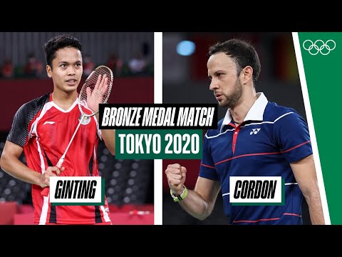 Full men's singles badminton bronze medal match | Cordon vs Ginting | Tokyo 2020