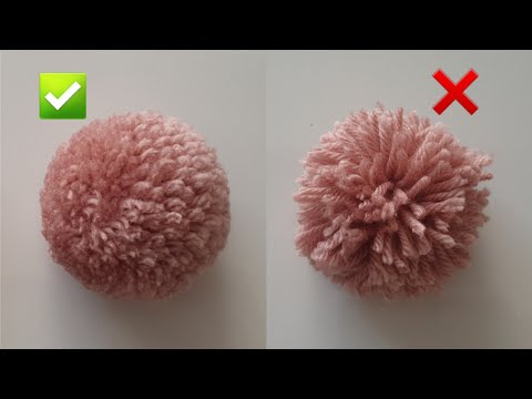 ❤How to Make a Pom pom✔Woolen Ball Making/Easy Pompom Making