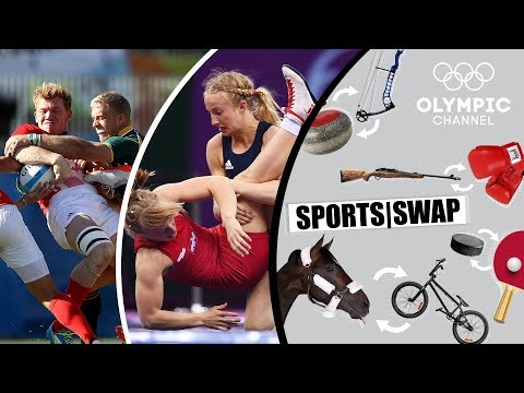 Wrestling vs Rugby 7s - Can They Switch Sports? | Sports Swap Challenge