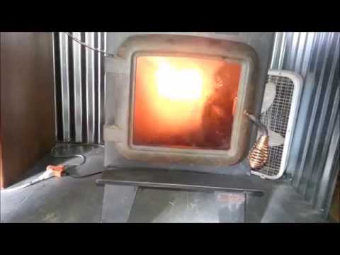 Easy Waste Oil Heater made from a wood stove