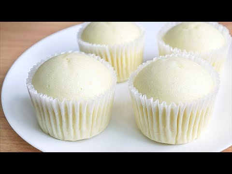 No Oven! Fluffy and Moist Milk Cupcake Recipe