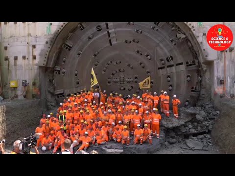 INCREDIBLE SWITZERLAND BIGGEST TUNNEL BORING MACHINE DIAMETER-HOW DOES TUNNEL BORING MACHINE WORK?