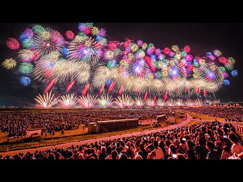 [4K] 長岡花火 復興祈願フェニックス 5年間の集大成‼︎  8ヶ所から撮影 - Nagaoka Fireworks Phoenix Display Compilation -