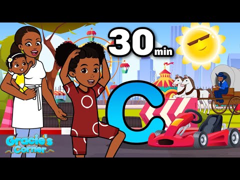 Letter C Song + More Fun and Educational Kids Song | Gracie&rsquo;s Corner Compilation