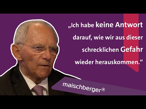 Wie gro&szlig; ist die Angst vor einem Atomkrieg? Wolfgang Sch&auml;uble (CDU) im Gespr&auml;ch | maischberger