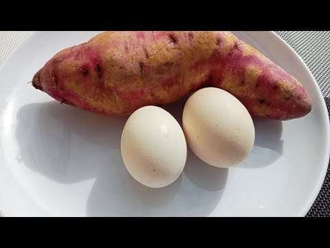 Do not eat any bread! Try this easy and quick sweet potato and egg recipe