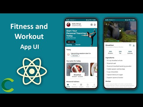 Fitness &amp; Workout App UI in React Native