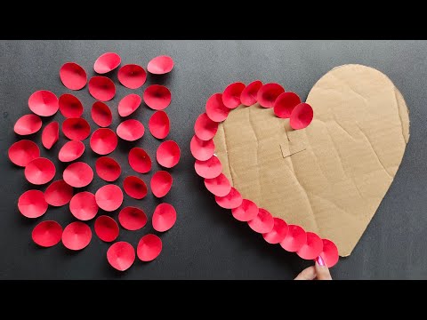 Paper heart wall hanging / Beautiful paper wall hanging / Home Decoration Ideas / DIY Wallhanging