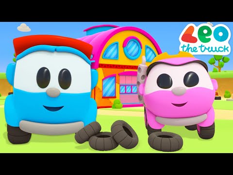 Leo the truck cartoon for babies &amp; car cartoons for kids - New house for street vehicles