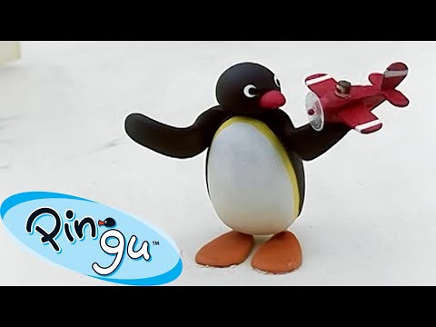 Flying with Pingu 🐧 | Pingu - Official Channel | Cartoons For Kids