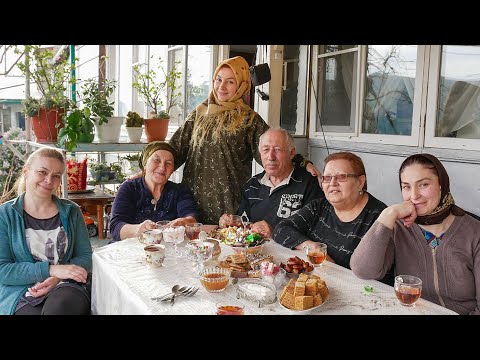 Life in an ancient village in Dagestan. Life in Russia high in the mountains.