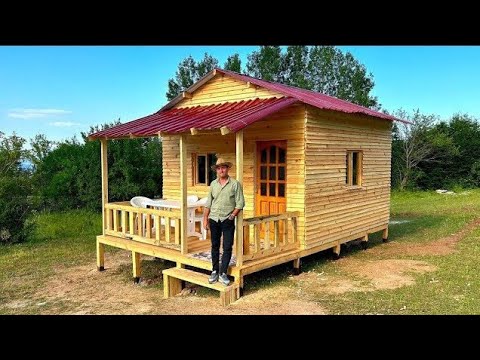 Wooden homemade. How to build a chalet from start to finish. Full video.