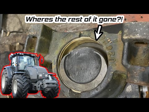 Repairing very worn cast iron tractor axle. Valtra T203