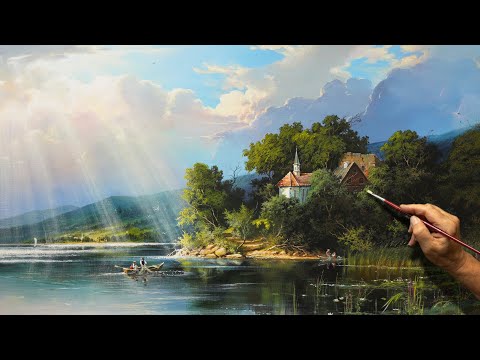 &quot;July Day&quot; Mountain painting  Artist - Viktor Yushkevich. 