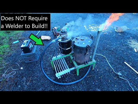 Building a No-Weld Woodgas Generator! (A Functional Gasifier Built W/ a Hand Drill and Grinder?!)