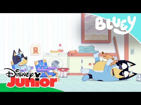 Bluey: En el tren | Disney Junior Oficial