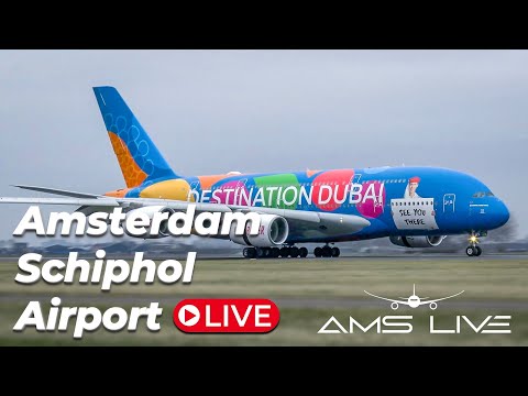 Live: breezy arrivals at Amsterdam Schiphol Airport