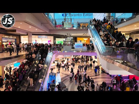 Eaton Centre on Boxing Day 2023! | North America's Busiest Mall Walk