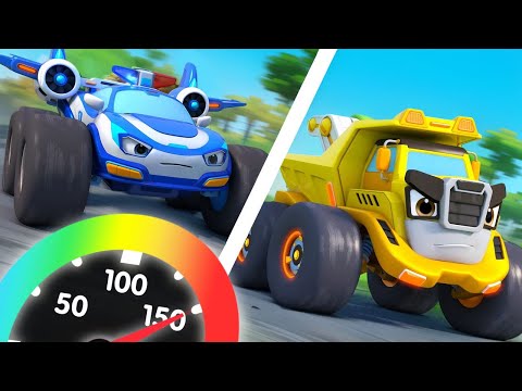 Police Car Vs Construction Truck | Who&rsquo;s the Best Monster Car? | Kids Songs | BabyBus - Cars World